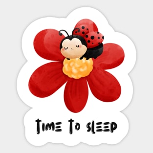 Ladybug | Time To Sleep Design Sticker